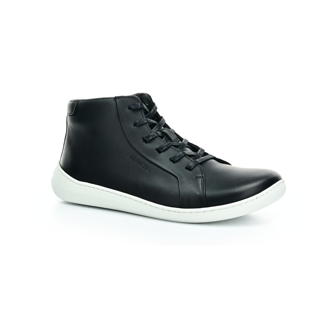 Skinners Moonwalker High Top Leather Black/White Barfußstiefeletten
