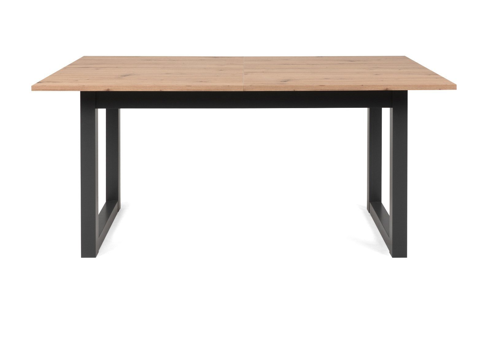 Finori Esstisch Denver (Küchentisch in Artisan Eiche und Anthrazit, ausziehbar 160 - 200 cm), Industrial Design, für bis zu 8 Personen