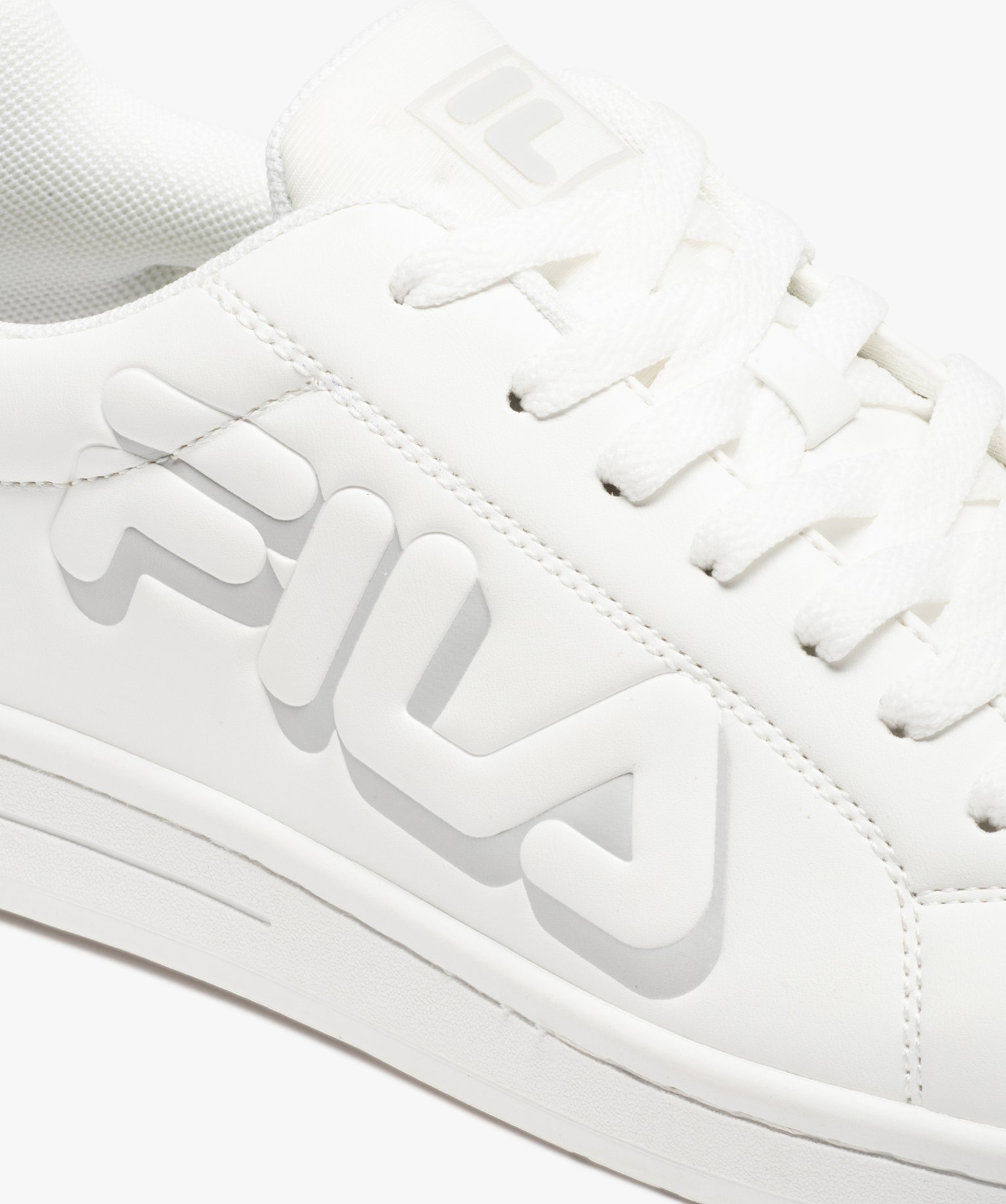 Baskets homme unies à lacets – Fila Cross Court blanc | GEMO