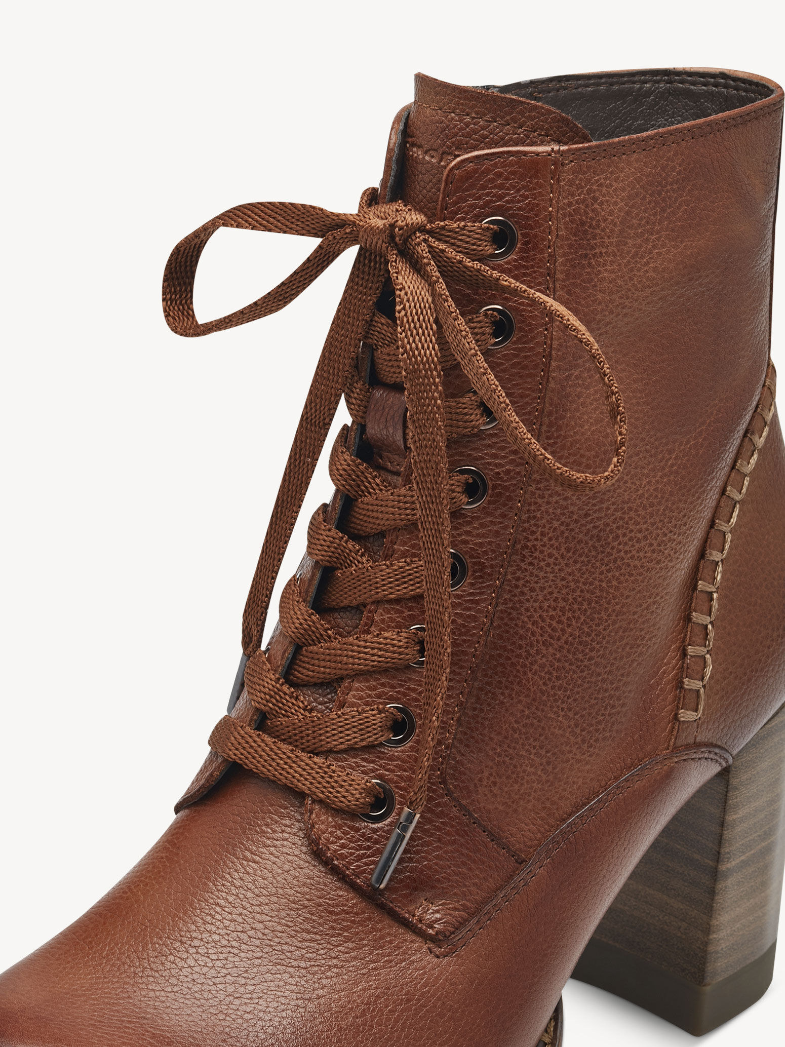 Bottine en cuir - marron