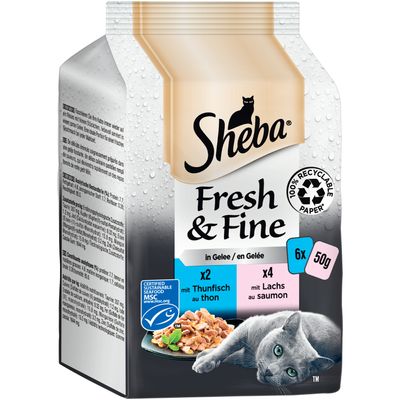 Sparpaket Sheba Fresh & Fine Frischebeutel 72 x 50 g