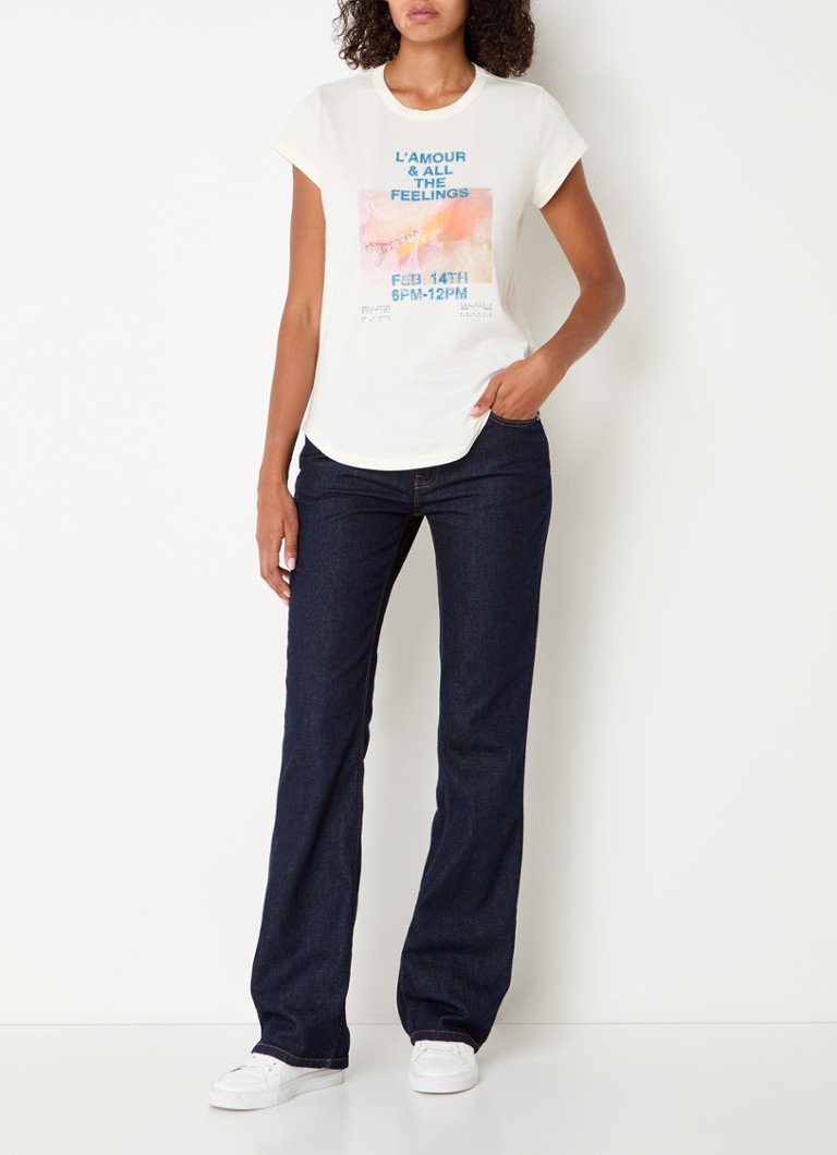 Zadig&Voltaire Woop T-shirt with print and rhinestones