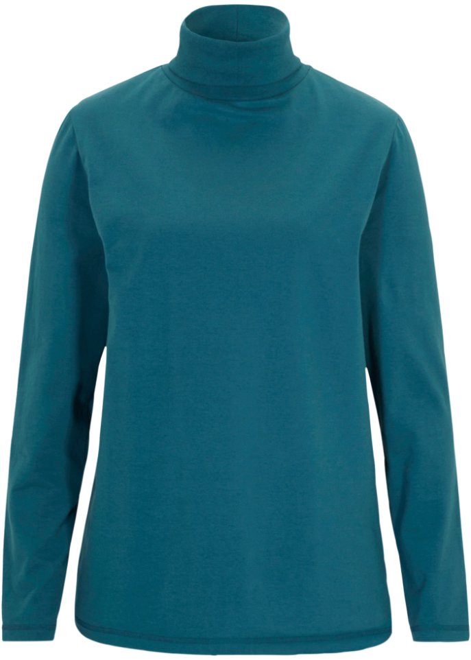 Essential Langarmshirt mit Rollkragen, seamless