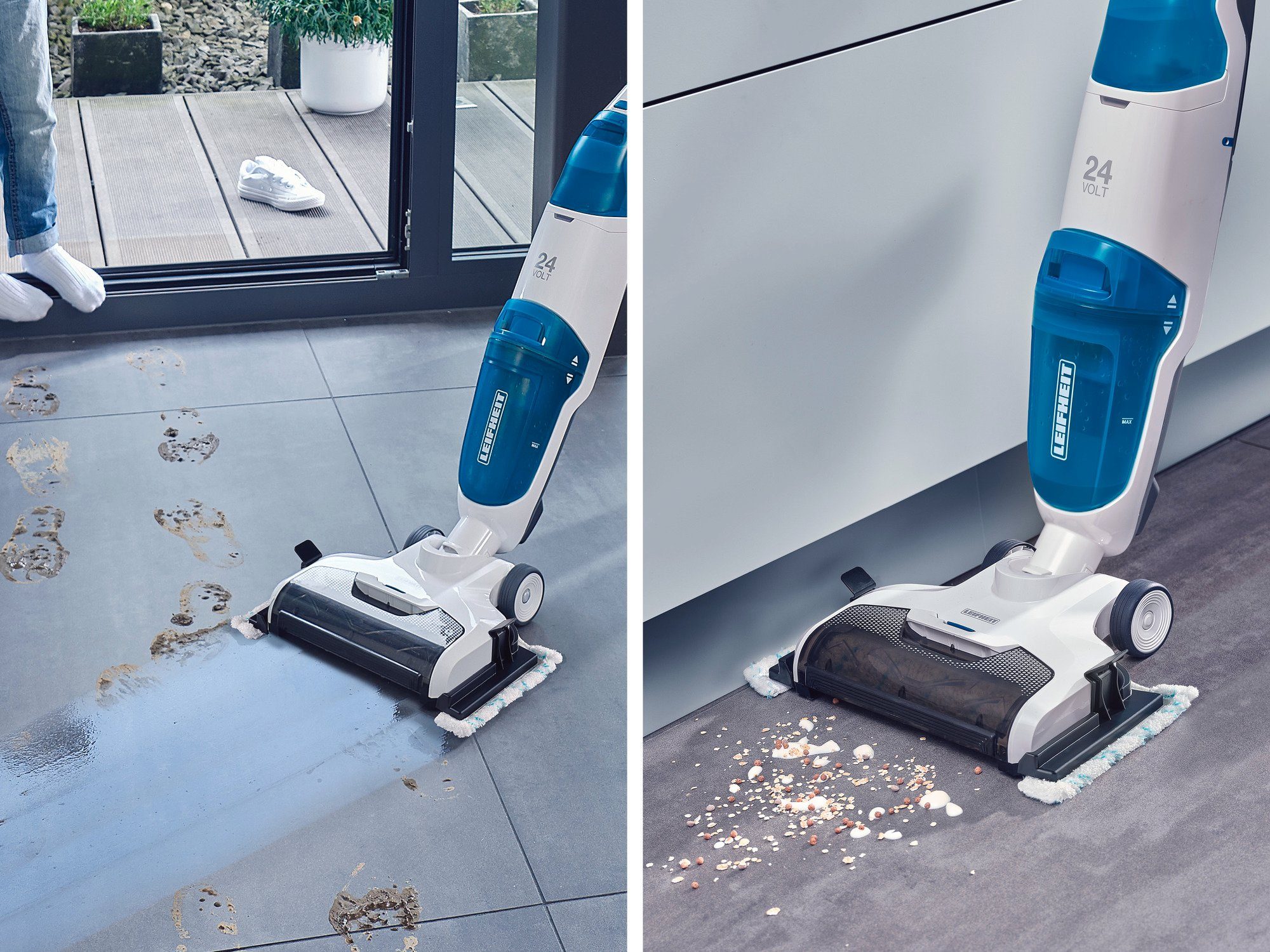 Leifheit Akku-Saugwischer Regulus Aqua PowerVac Pro