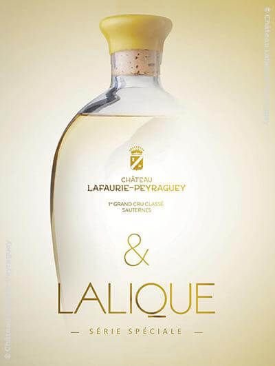 Château Lafaurie-Peyraguey : Carafe LALIQUE & Château Lafaurie-Peyraguey Série Spéciale 2015