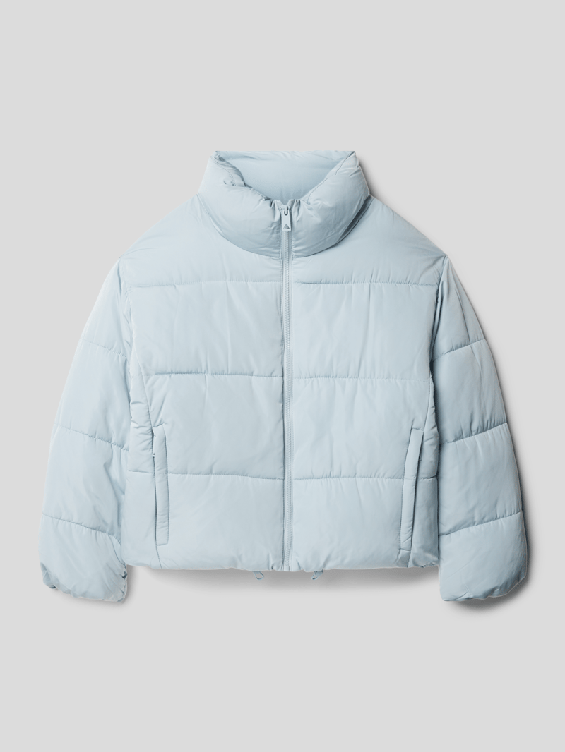 Steppjacke mit Stehkragen Modell 'charlie' in hellblau