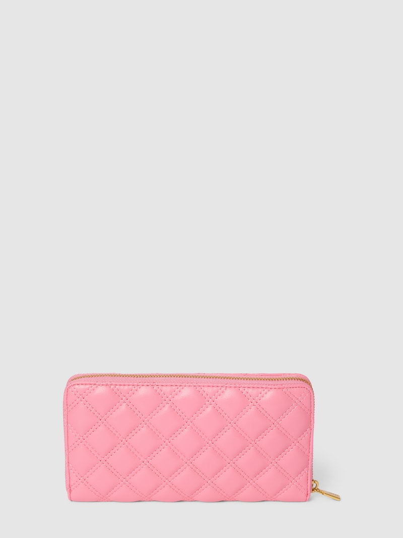 Portemonnaie mit Steppnähten Modell 'GIULLY' in pink
