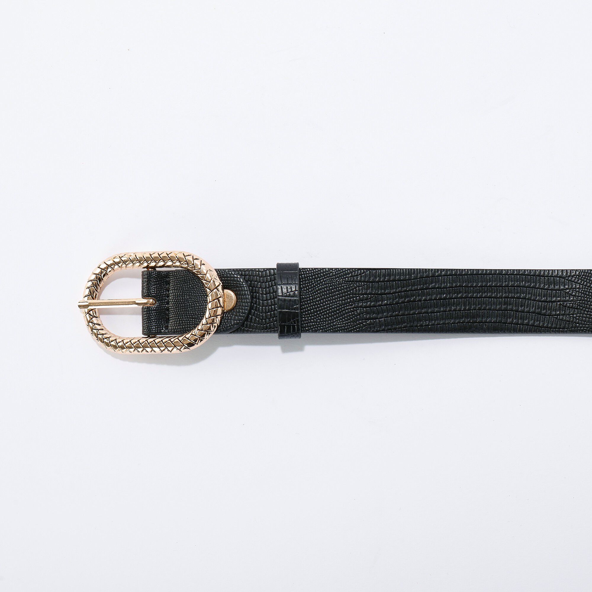 Ceinture effet écailles, oeillets dorés