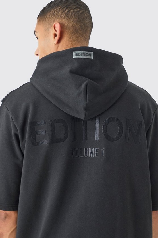 Kurzärmliger Oversize Hoodie