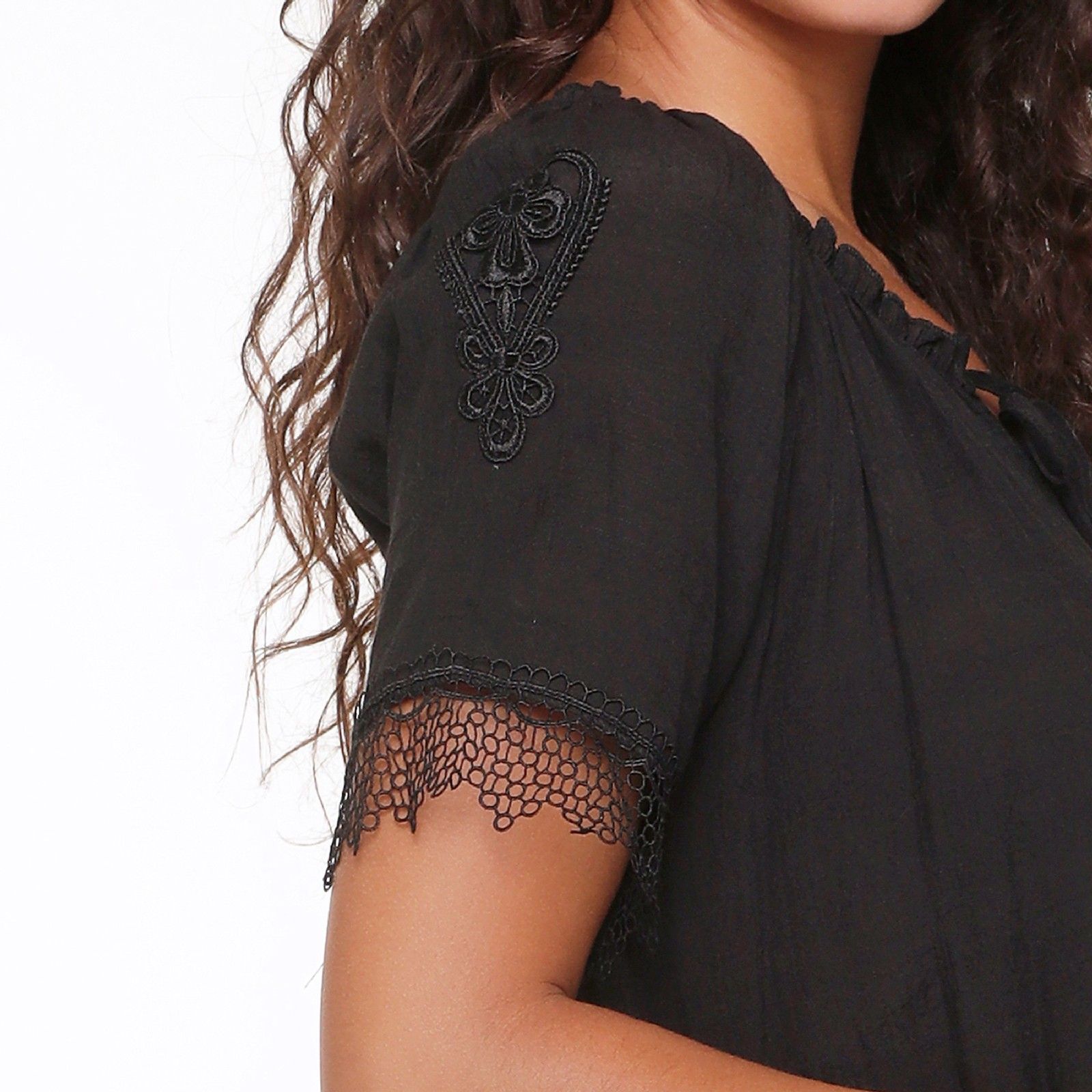 LingaDore 6524 Schwarz Tunik kürze ärmel