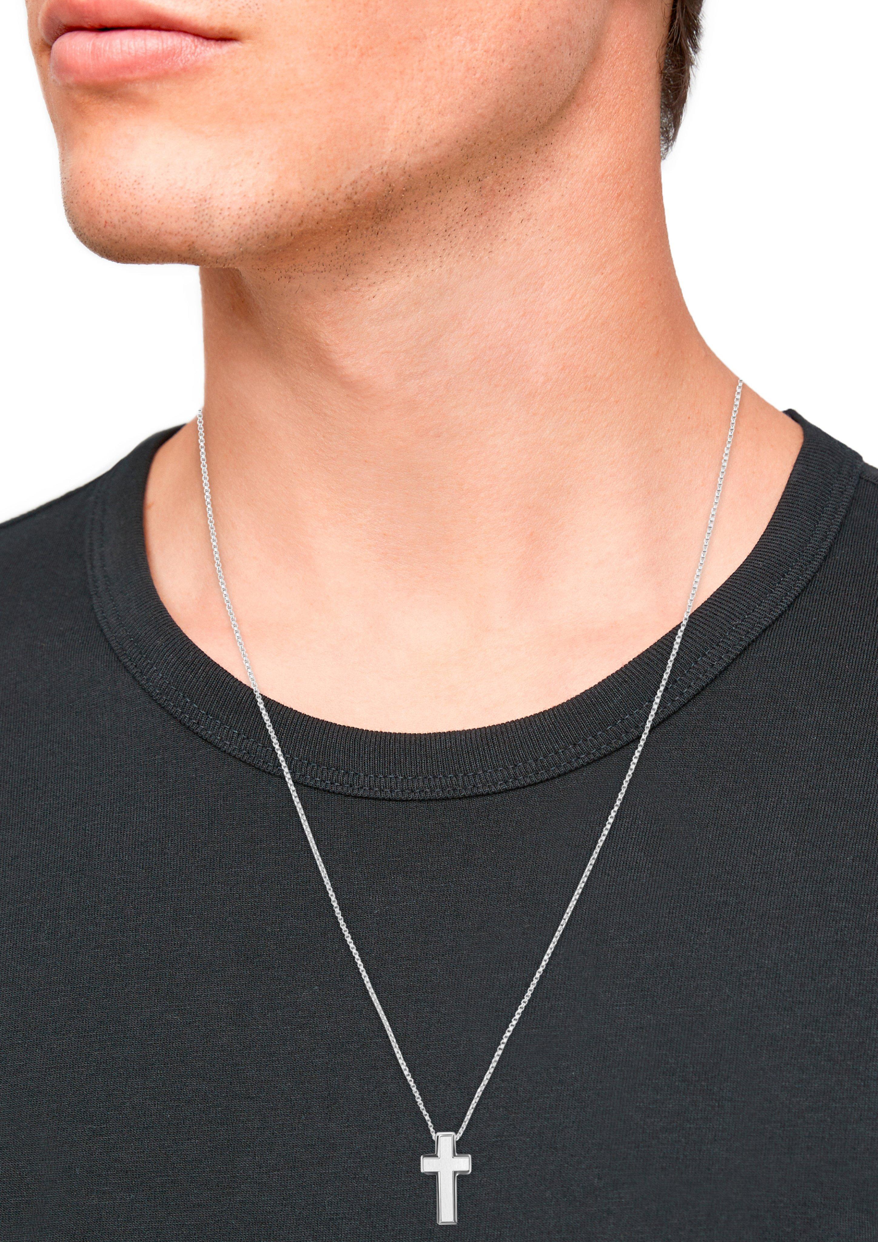 Edelstahlkette mit Kreuzanhänger  6007917-92B0