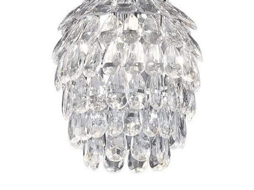 meineWunschleuchte LED Deckenleuchte, Dimmfunktion, LED wechselbar, Warmweiß, kleine ausgefallene Designer-lampe Kristall für über-n Esstisch, Ø20cm