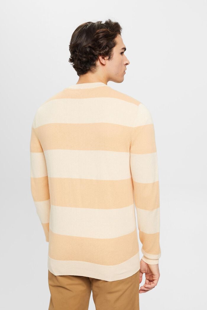 Gestreifter Strickpullover mit Kaschmir