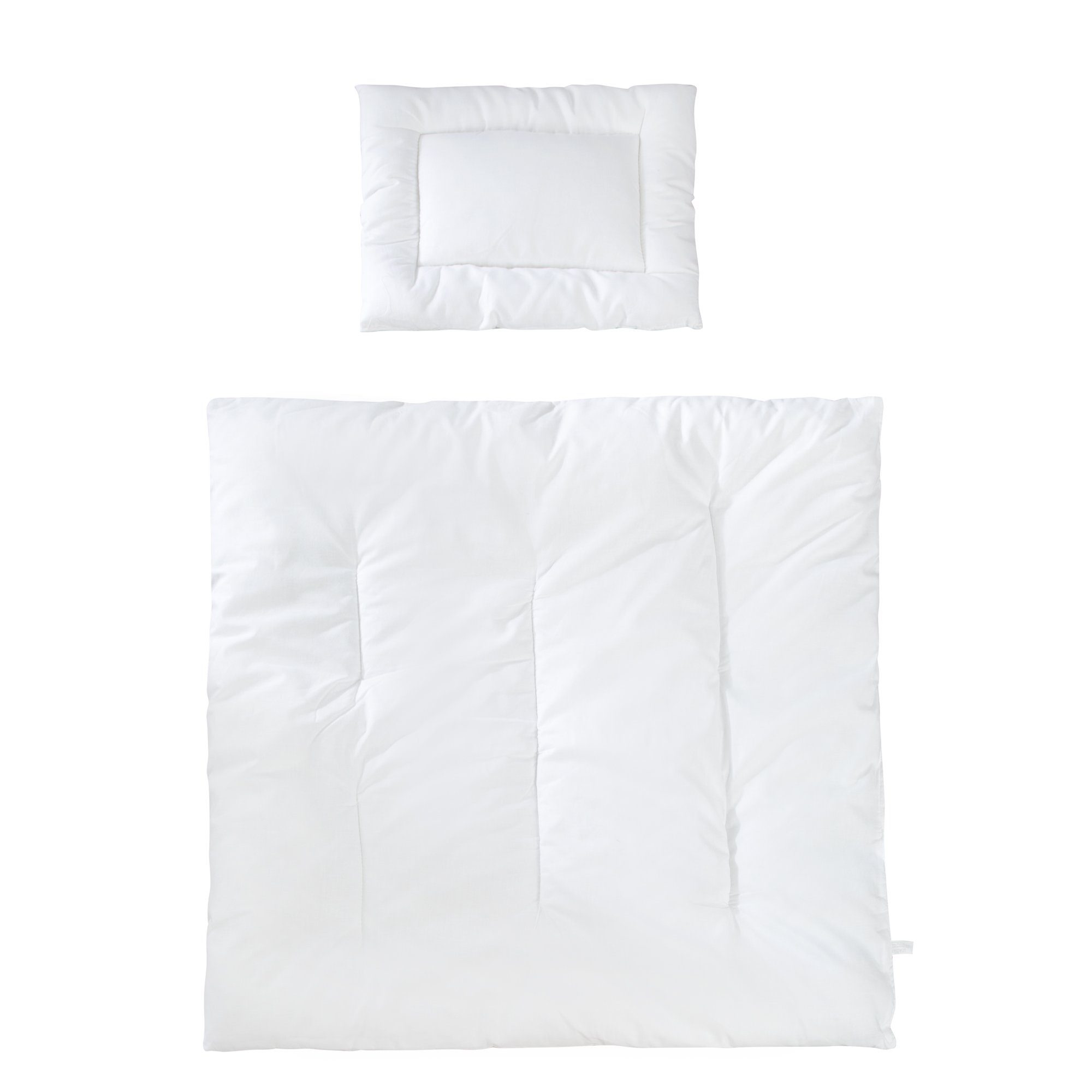 Kinderbettdecke + Kopfkissen, Kindersteppbett, roba®, ganzjähriges Baby-Set (Inlett)