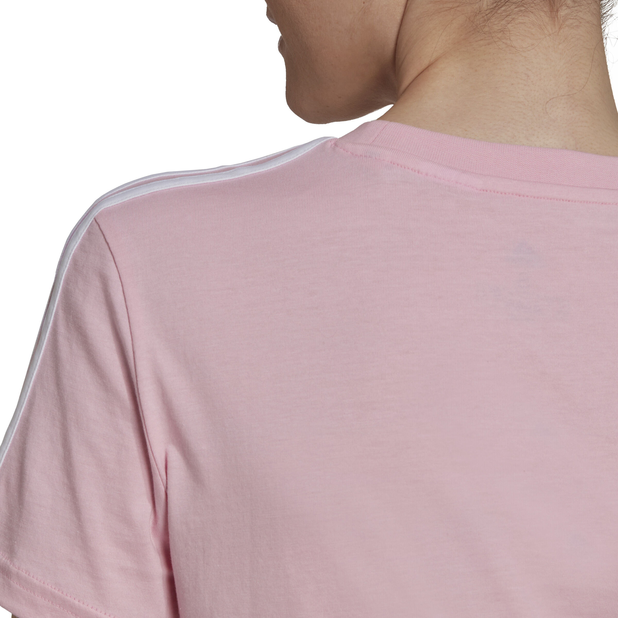 3 Stripes T-Shirt Damen - Rosa