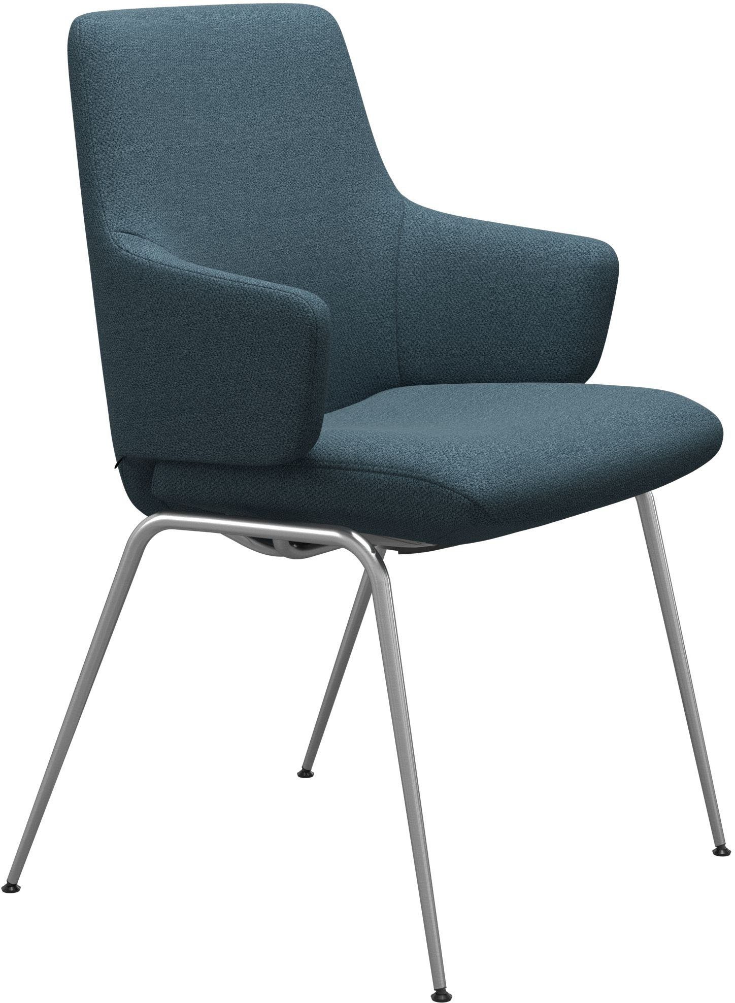 Stressless® Polsterstuhl Laurel, Low Back mit Armlehne, Größe L, mit Beinen aus Stahl in Chrom matt
