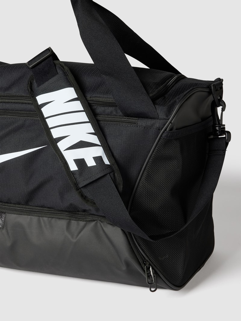 Weekender mit Label-Print in schwarz