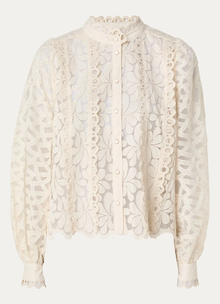 Summum Blouse with openwork design