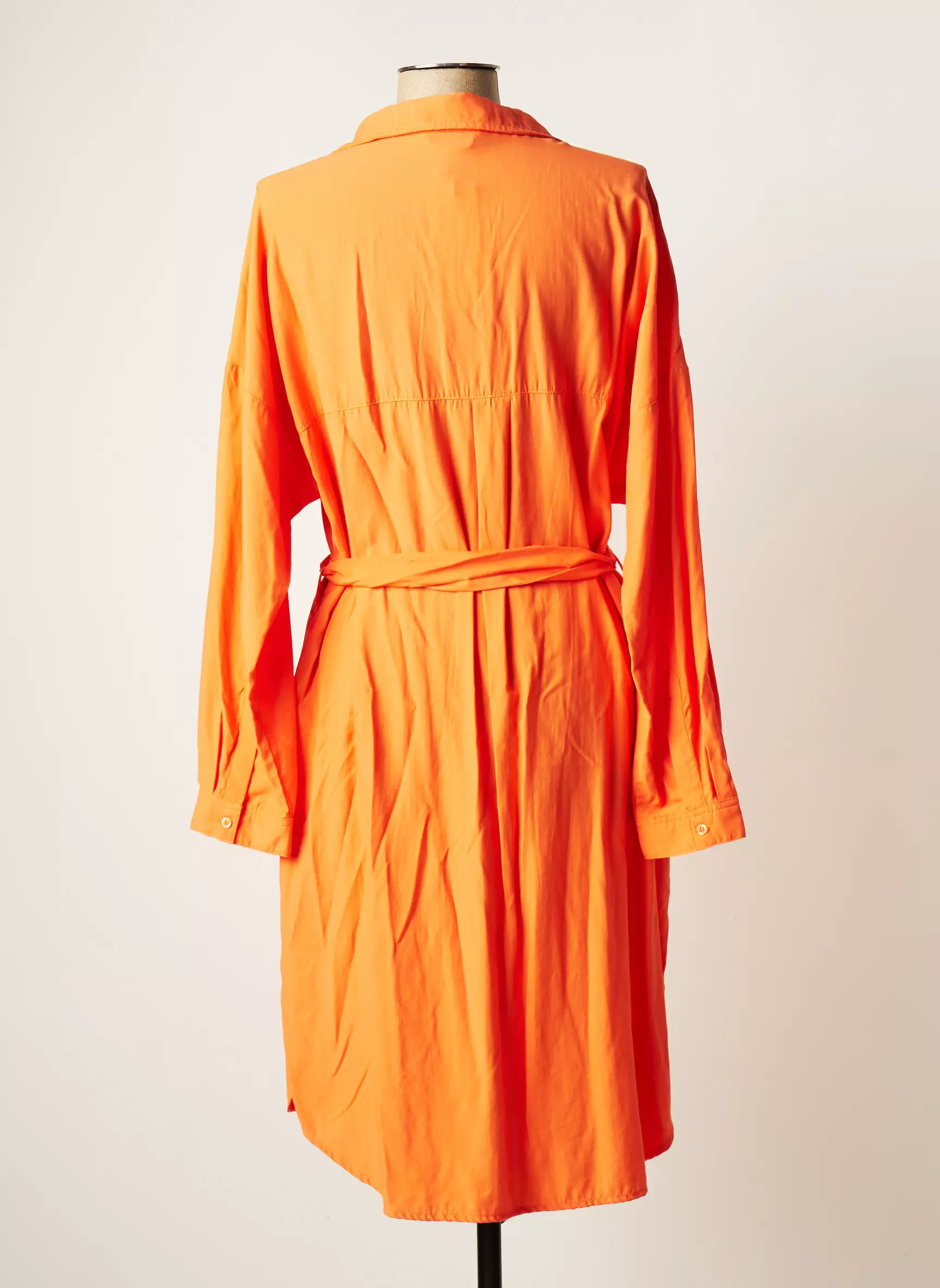 Oui Robes Mi Longues Femme couleur orange