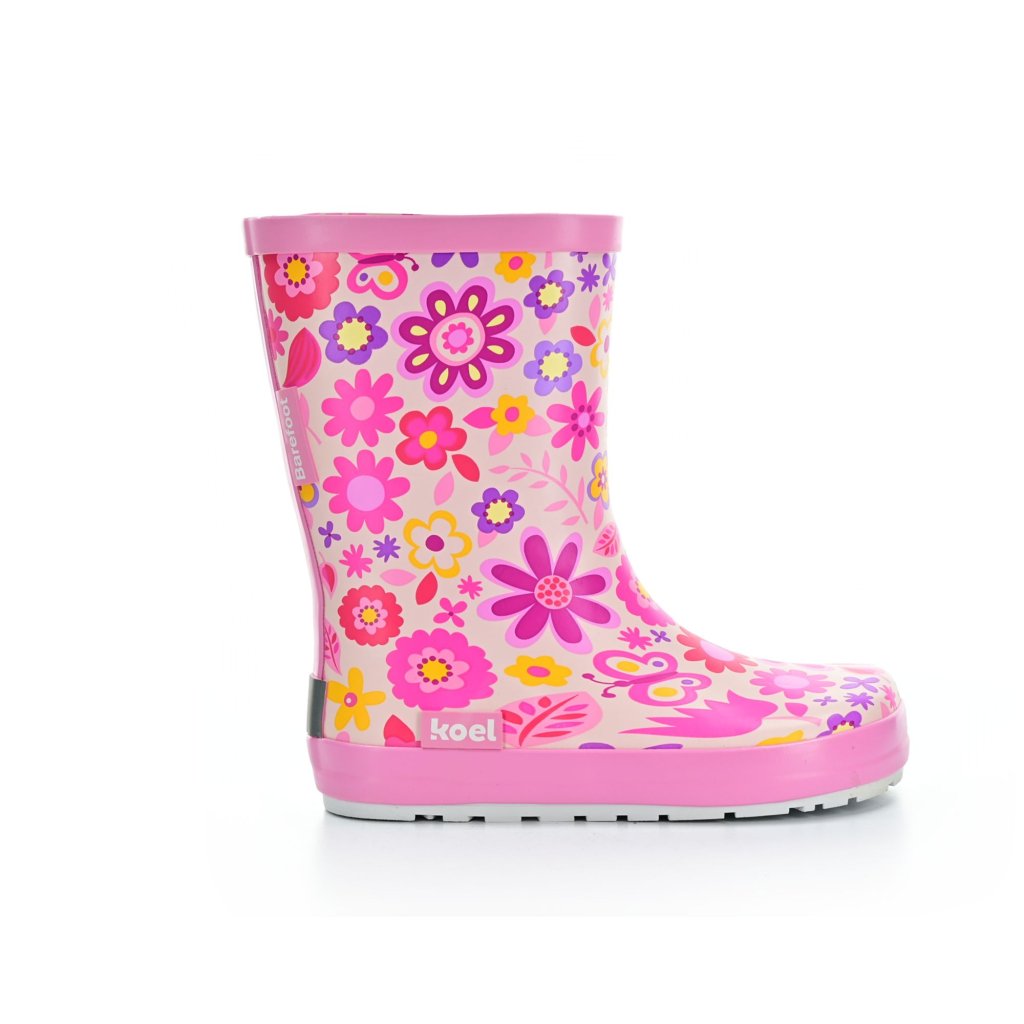 Koel4Kids Fuchsia Flower (Wellie Bare) Gummistiefel