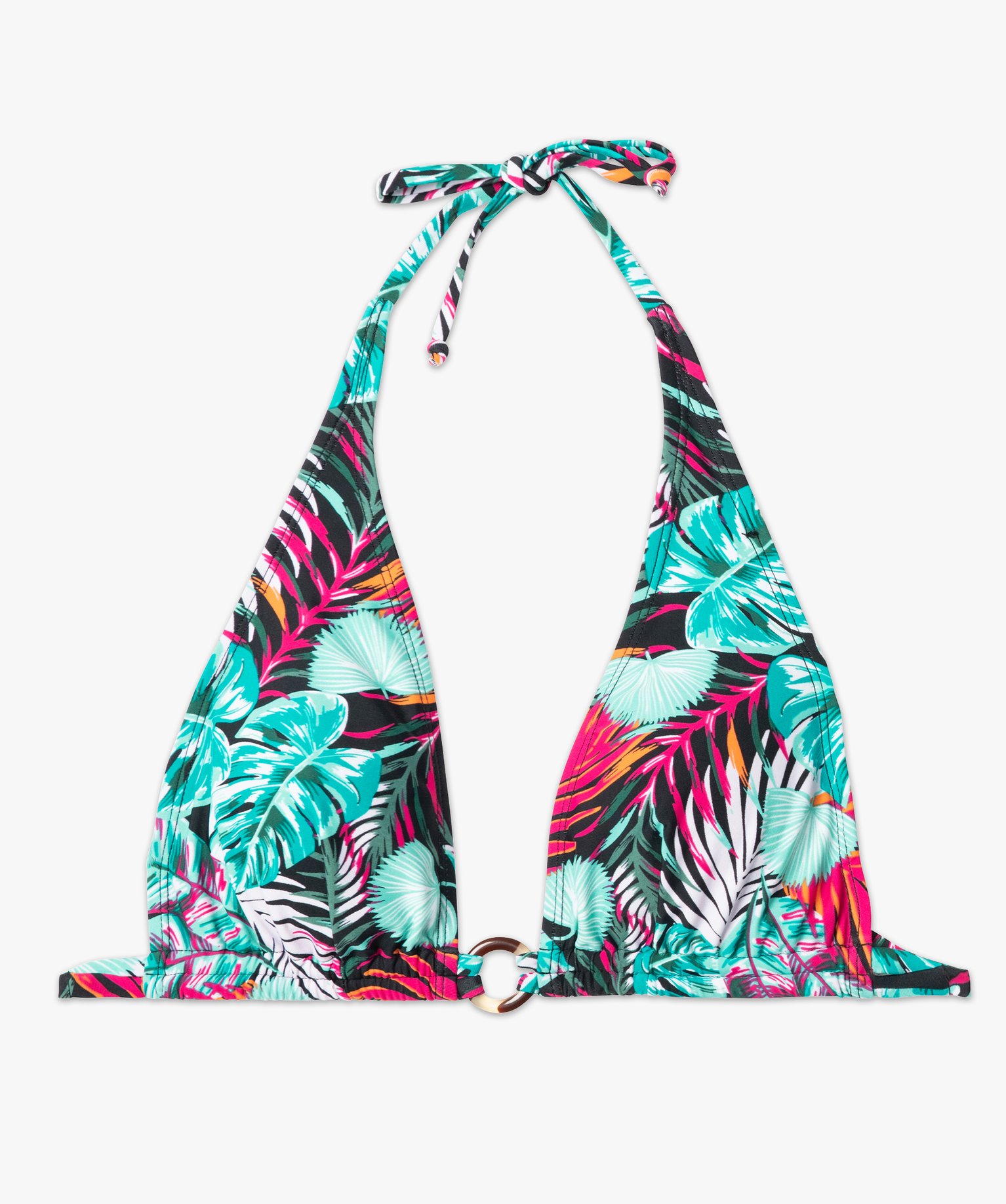 Haut de maillot de bain femme forme triangle imprime | GEMO