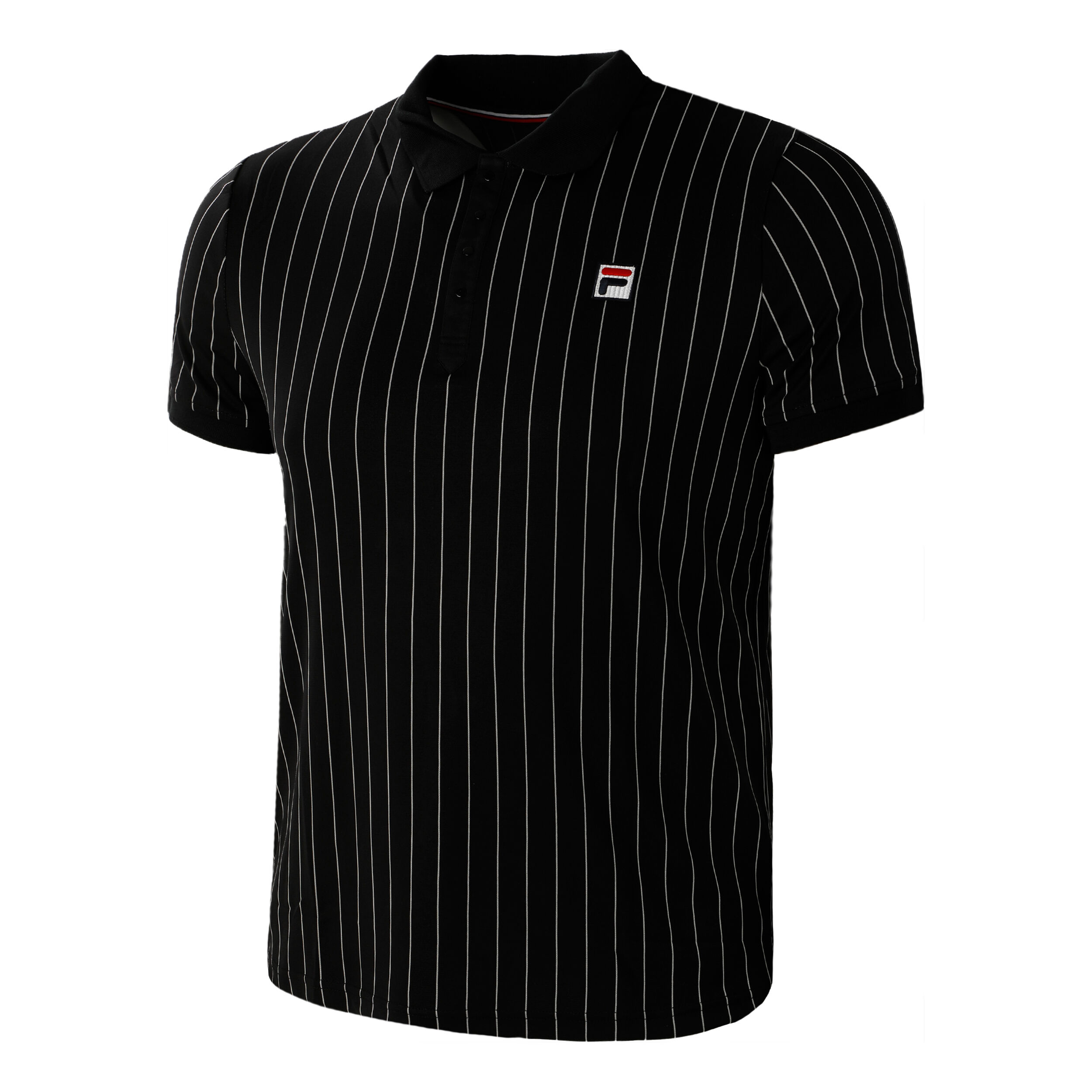 Stripes Polo Herren - Schwarz, Weiß