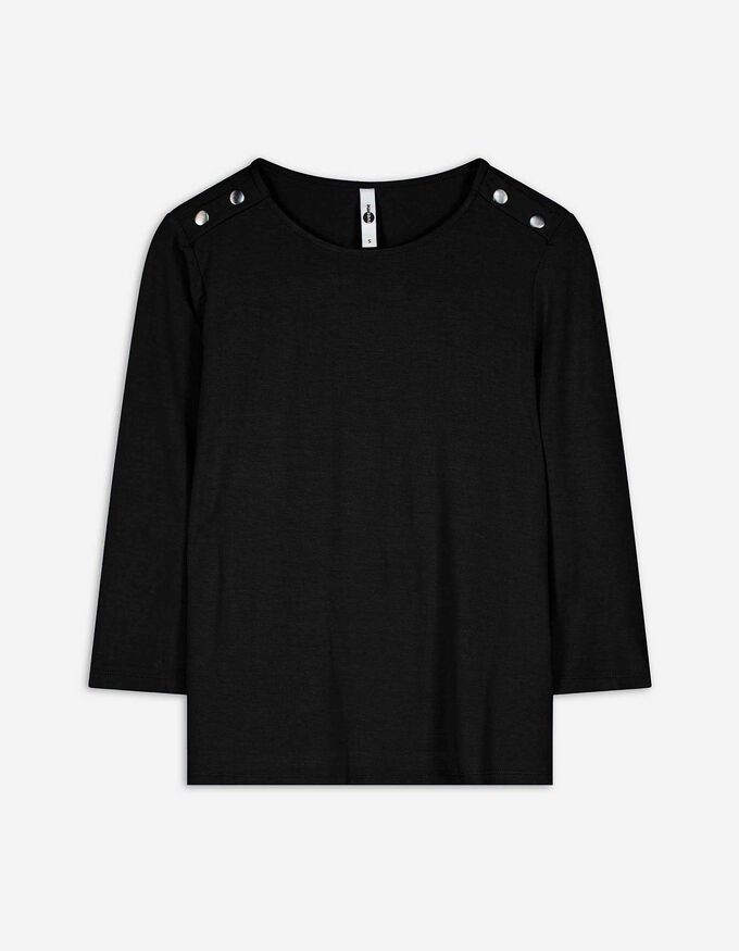 Langarmshirt - Zierknöpfe
