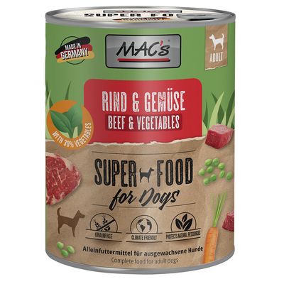 Sparpaket MAC's Nassfutter für Hunde 24 x 800 g