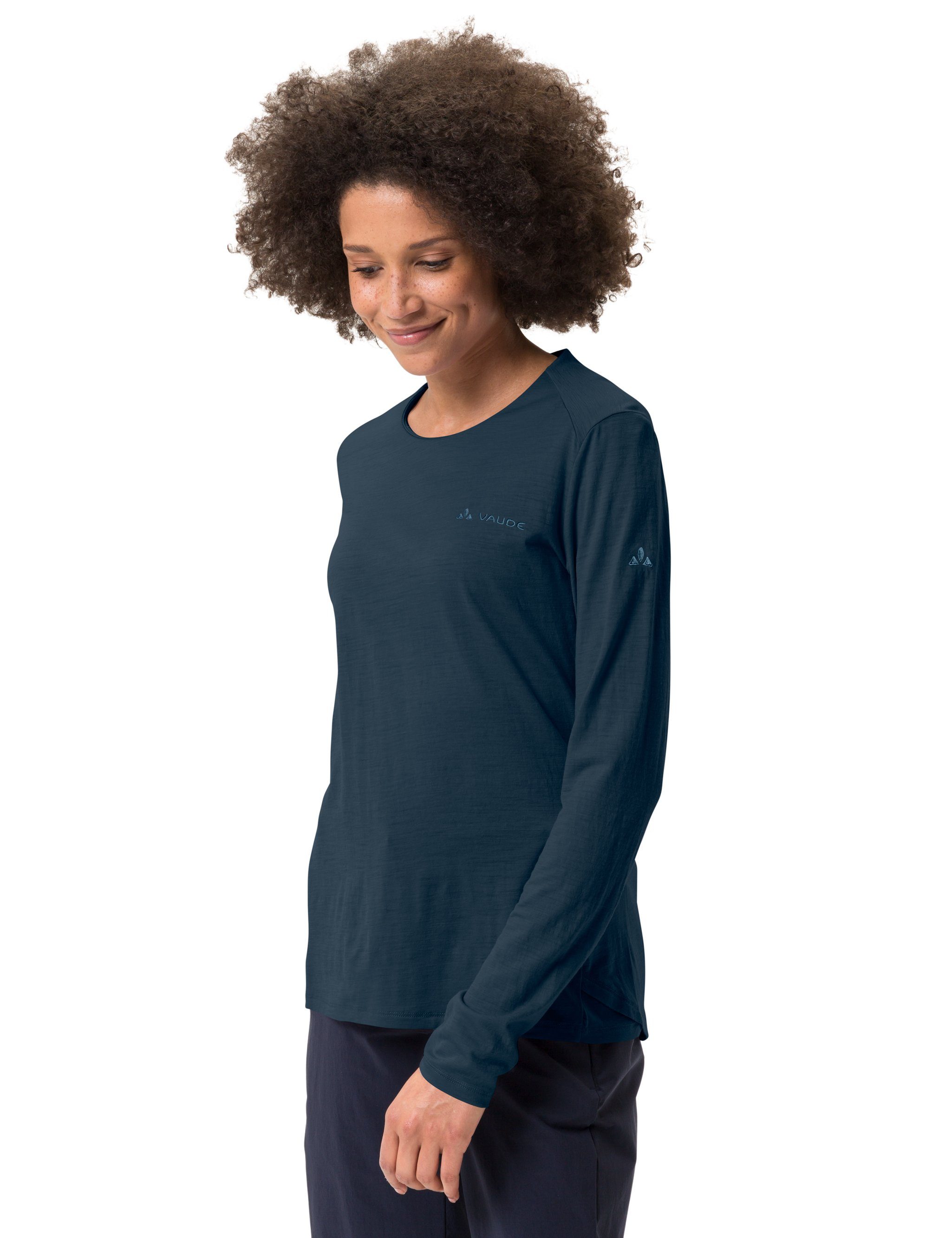 VAUDE T-Shirt Women's Yaras LS Wool Shirt (1-tlg) Grüner Knopf
