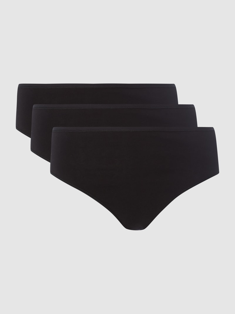 Panties im 3er-Pack in schwarz