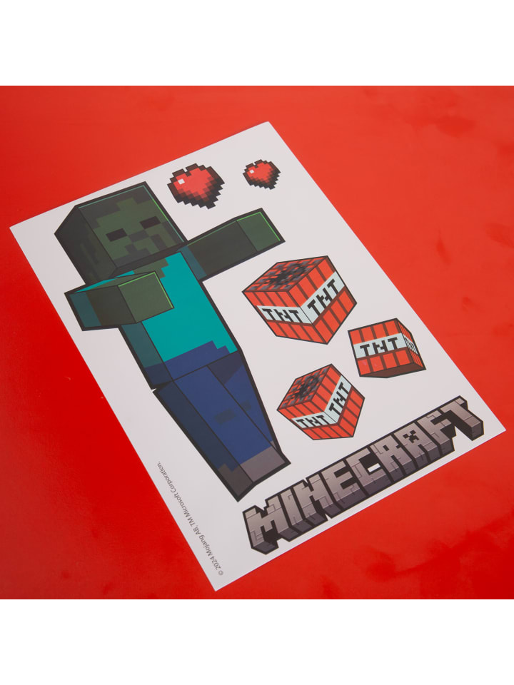 Minecraft Minecraft Wandtattoos, Sticker, 6 Bogen mit Aufkleber günstig kaufen 6er-Set