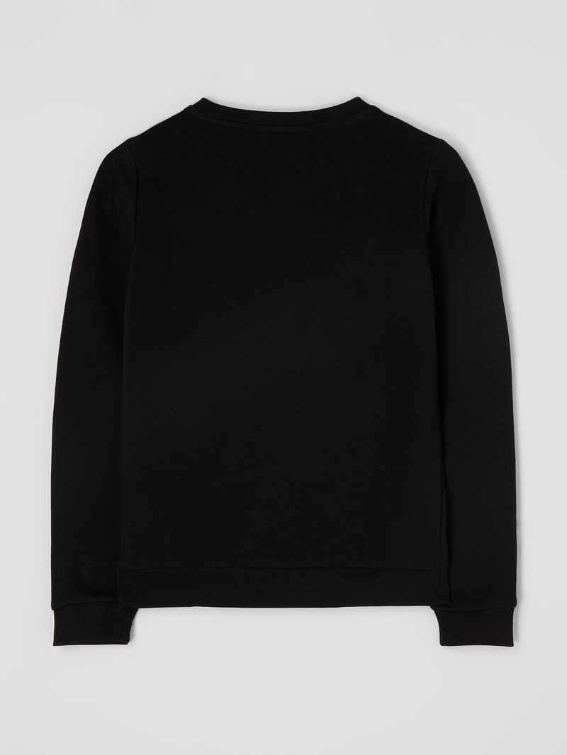 Sweatshirt aus Baumwolle in schwarz