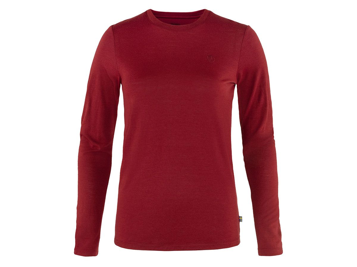 Fjällraven Abisko Wool LS Pomegranate Red Damen Shirt