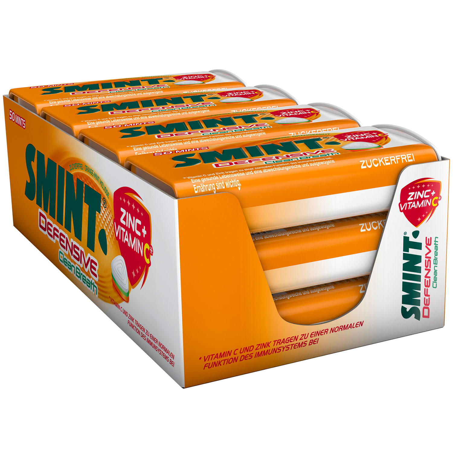 Smint Defensive Clean Breath Orangemint zuckerfrei 50er