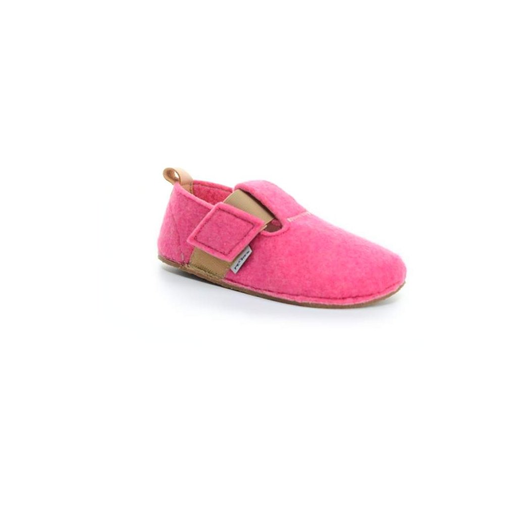 Pegres BF05U Rosa Barfußhauschuhe aus Filz