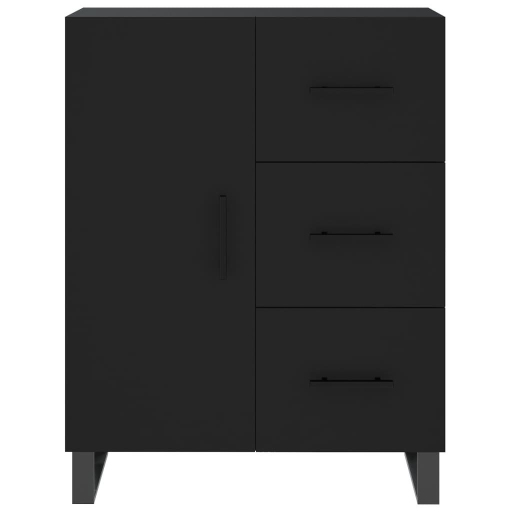 vidaXL Sideboard Sideboard Schwarz 69,5x34x90 cm Holzwerkstoff (1 St)