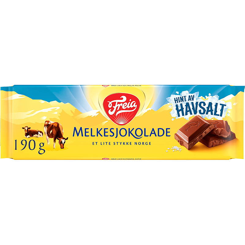 Freia Melkesjokolade 200 g m/havsalt