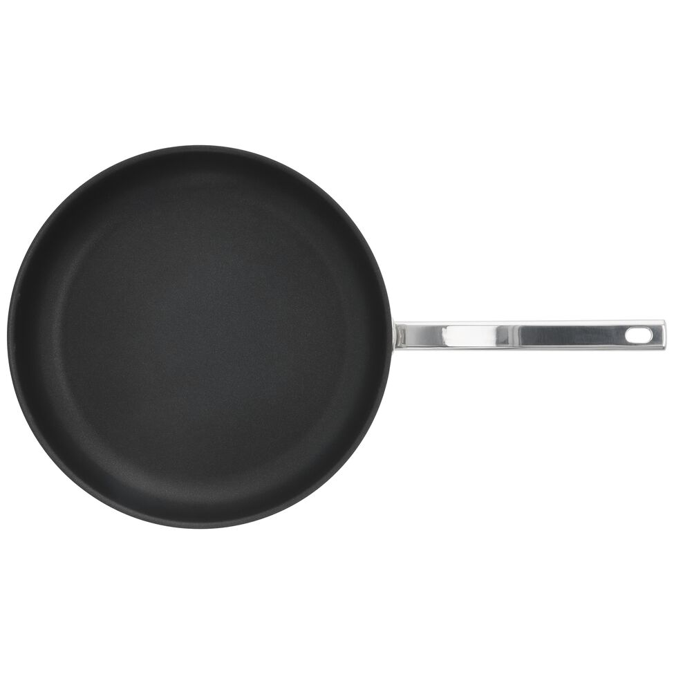 Bratpfanne 32 cm, 18/10 Edelstahl, Silber-Schwarz