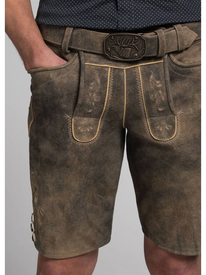 Spieth & Wensky Lederhose in braun günstig kaufen