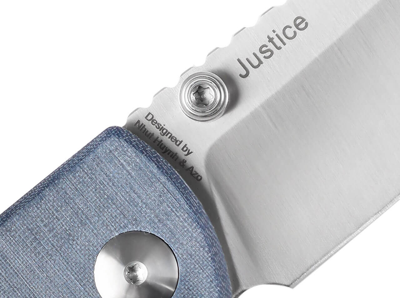 Justice Micarta Blue