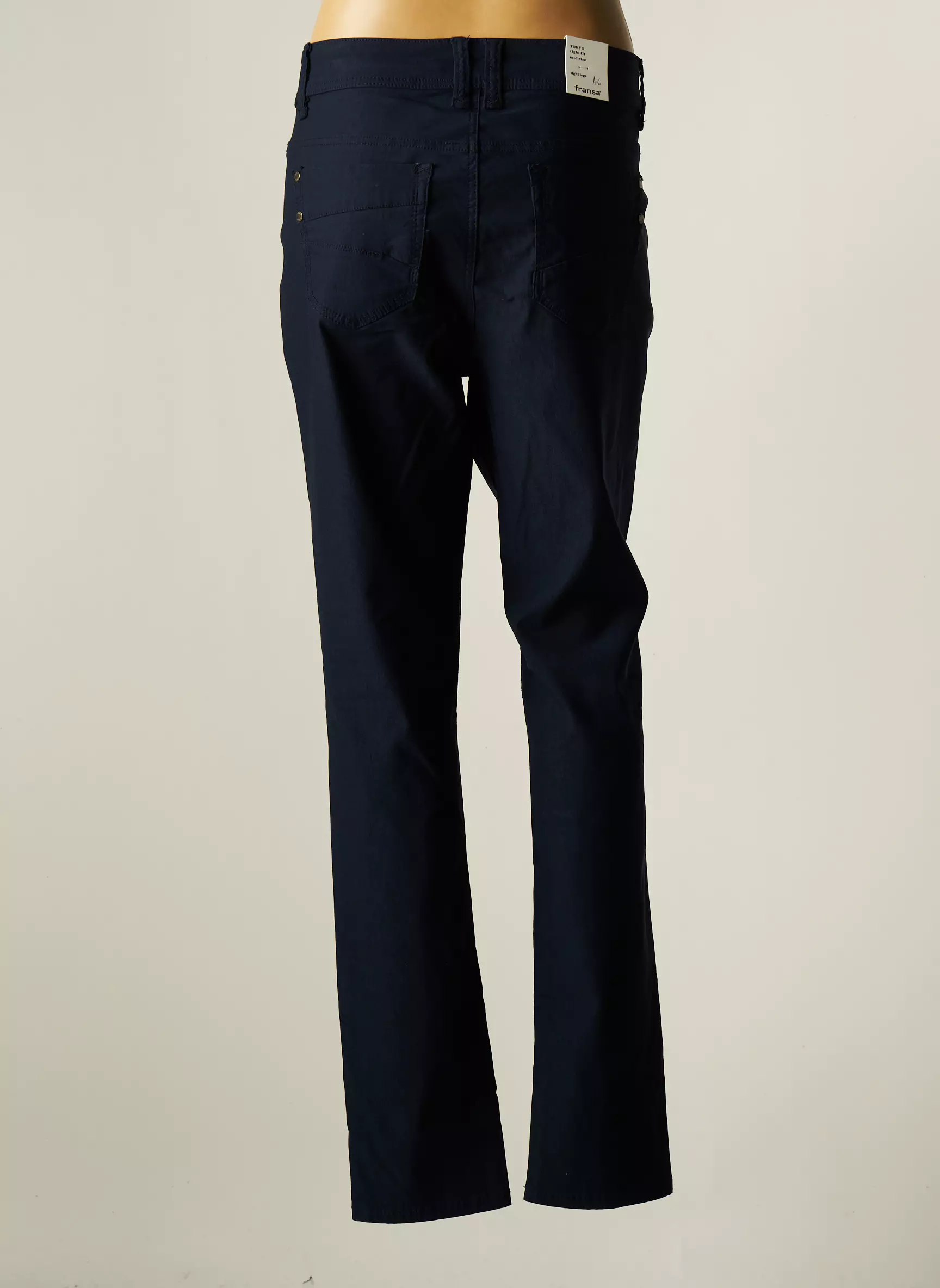 Fransa Pantalons Slim Femme couleur bleu
