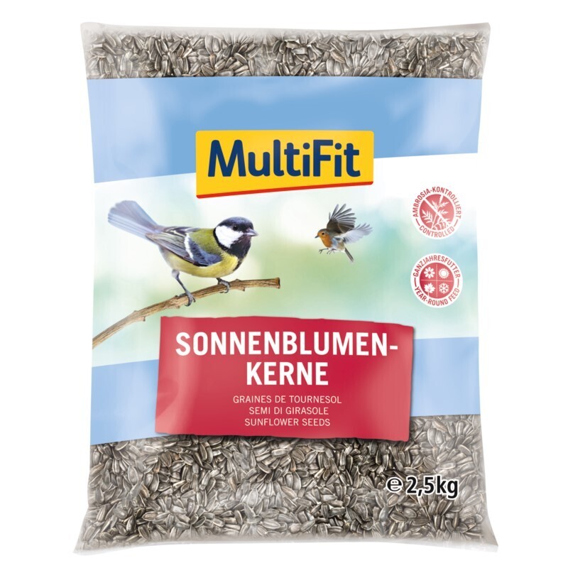 MultiFit Wildvogelfutter MultiFit Sonnenblumenkerne 2,5 kg