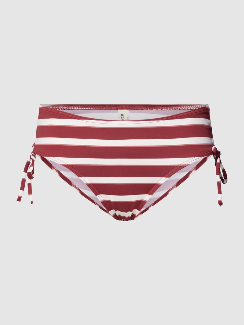 Bikini mit Streifenmuster Modell 'BRELA' in bordeaux rot
