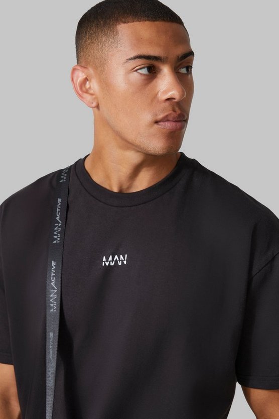 Man Active Oversize Gym Basic T-Shirt