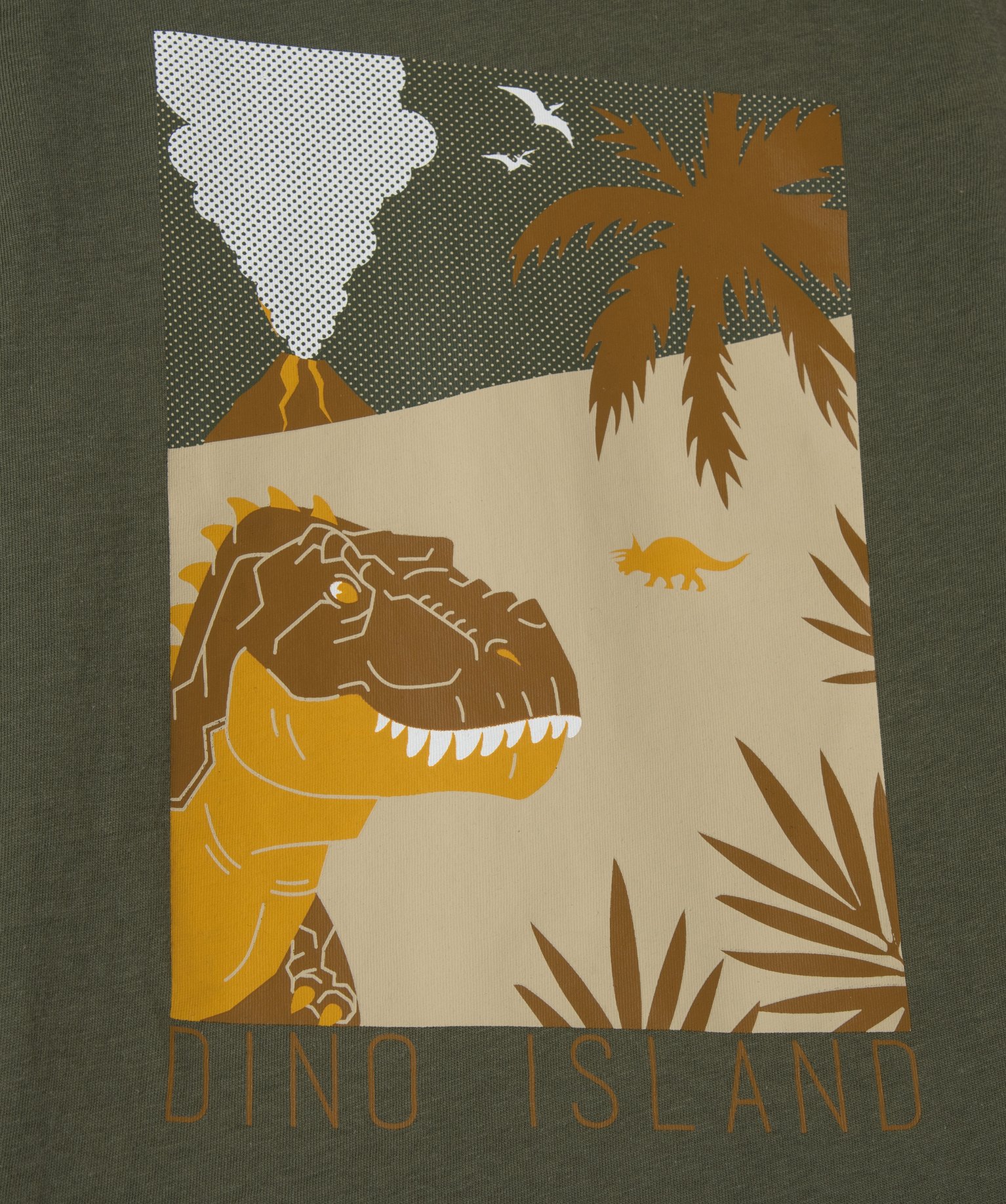 Tee-shirt Garçon à manches longues avec motif kaki | GEMO