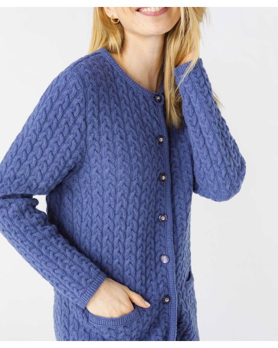 Cardigan 80% laine d'agneau
