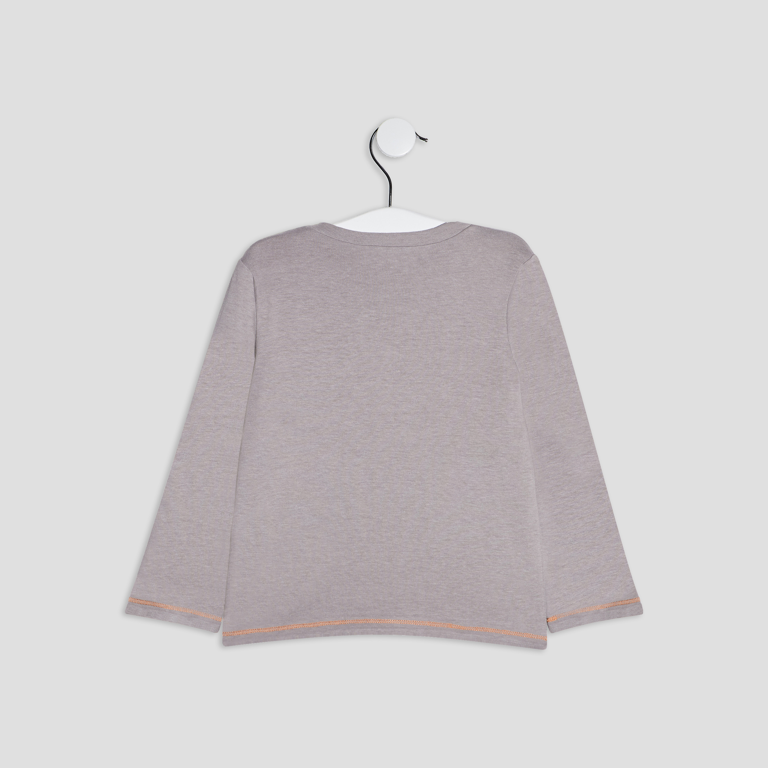 T-shirt manches longues gris bébé garçon | La Halle