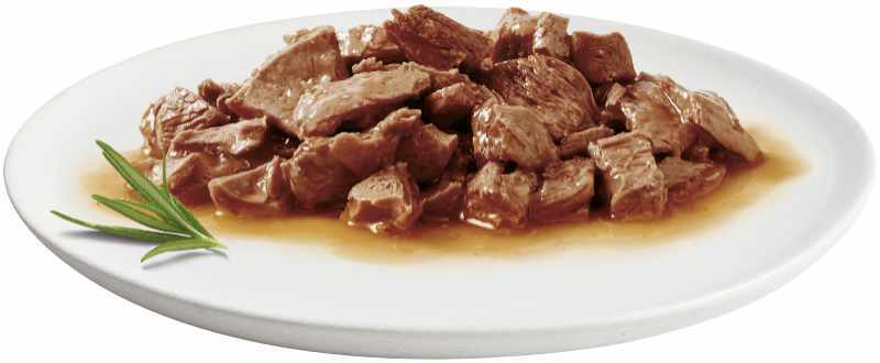 GOURMET Nassfutter GOURMET Perle 4x85g Rind, Huhn, Kaninchen & Lachs