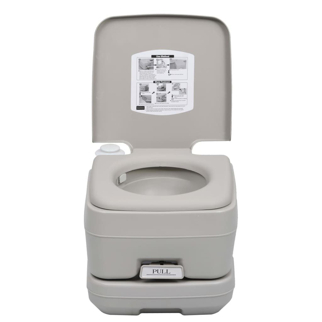DOTMALL Campingtoilette Reisetoilette 10L,mit 10-Liter Fäkalientank, tragbar