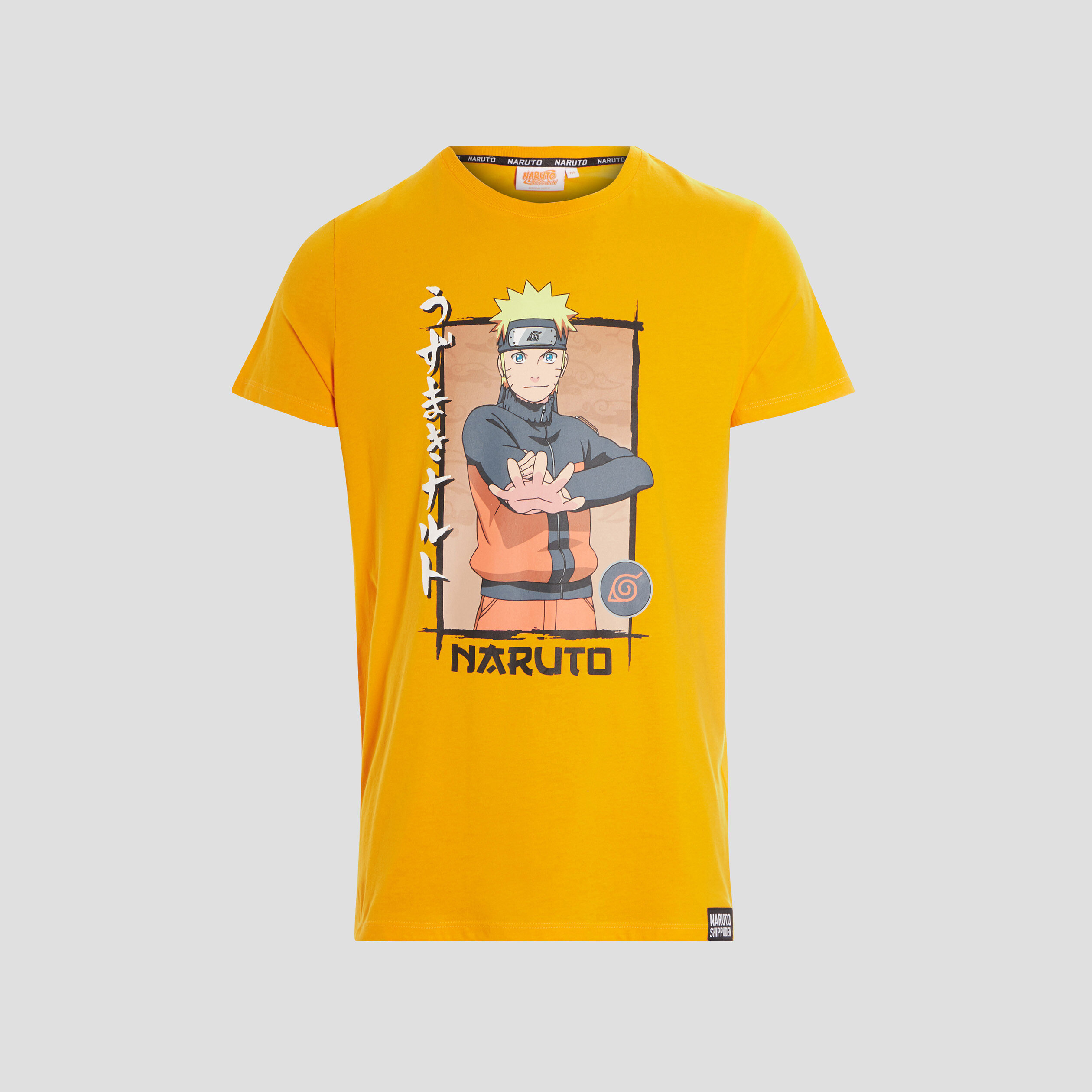 T-shirt manches courtes Naruto orange homme | La Halle